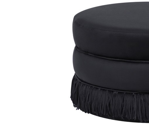 Puff Franja Disco - Preto - image 1