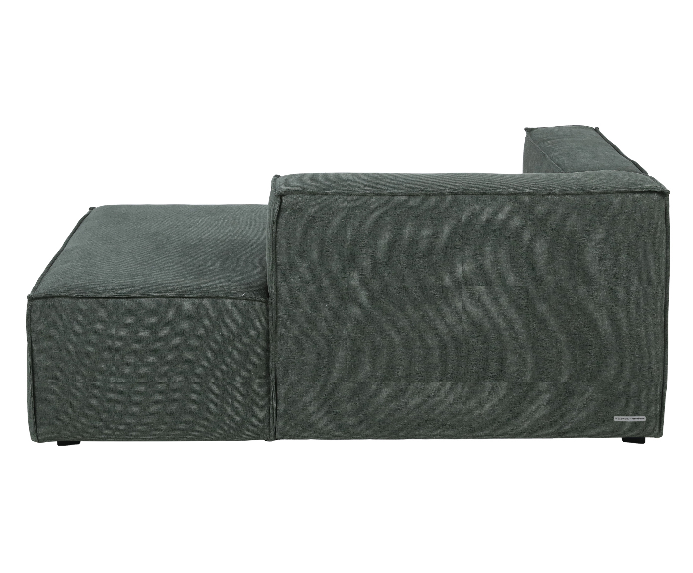 Sof&aacute; m&oacute;dulo com Chaise Direito Mensa Verde - Especial BAB image number 5