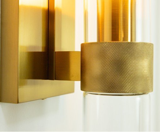 Arandela Streamline Dourado e Transparente image number 3