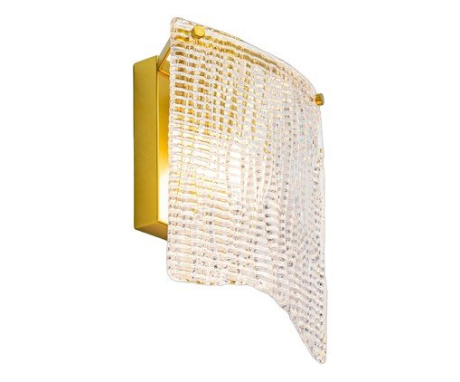 Arandela Pasta Transparente e Lat&atilde;o - image 0