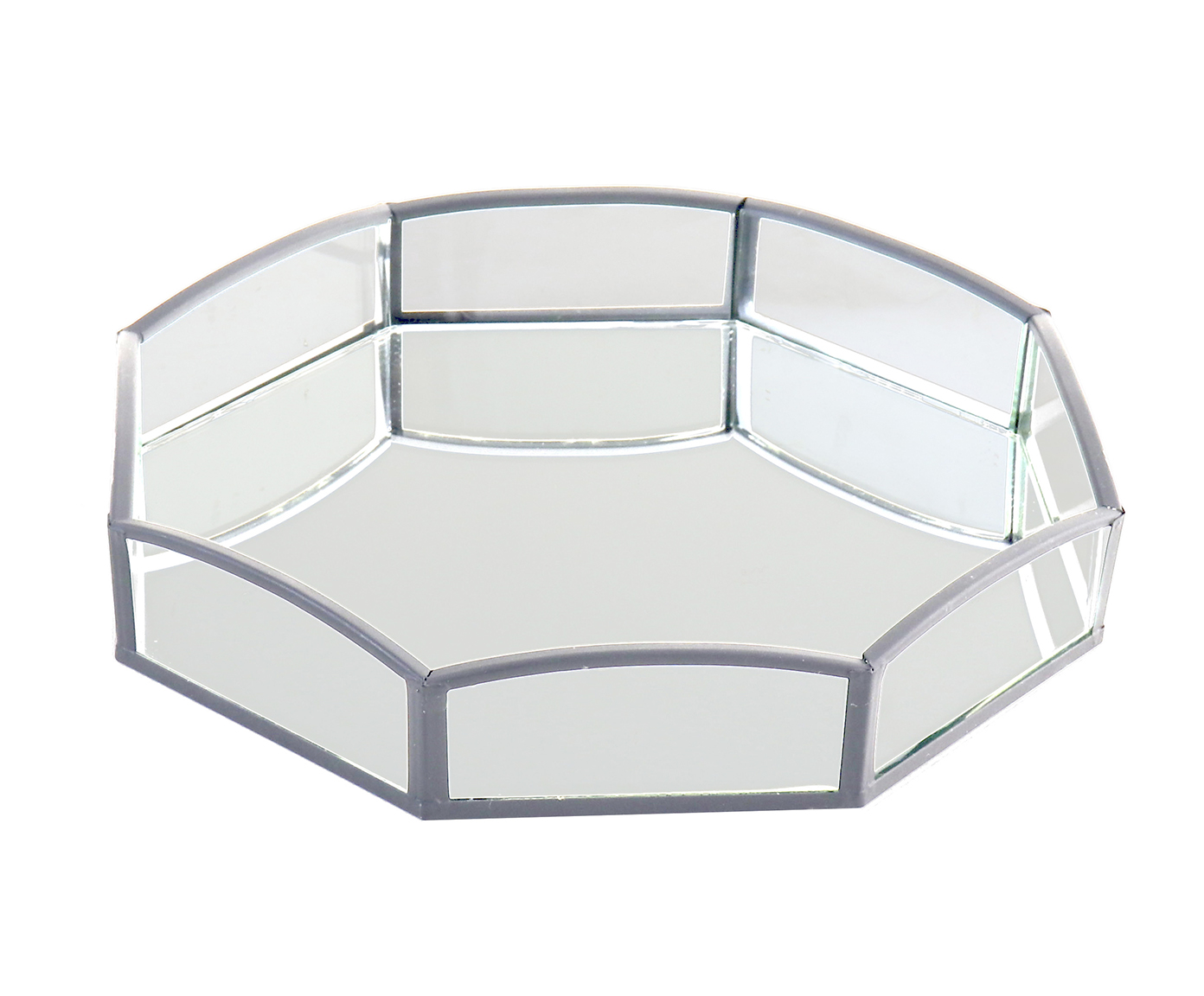 Bandeja Decorativa Wave Prata - image 0