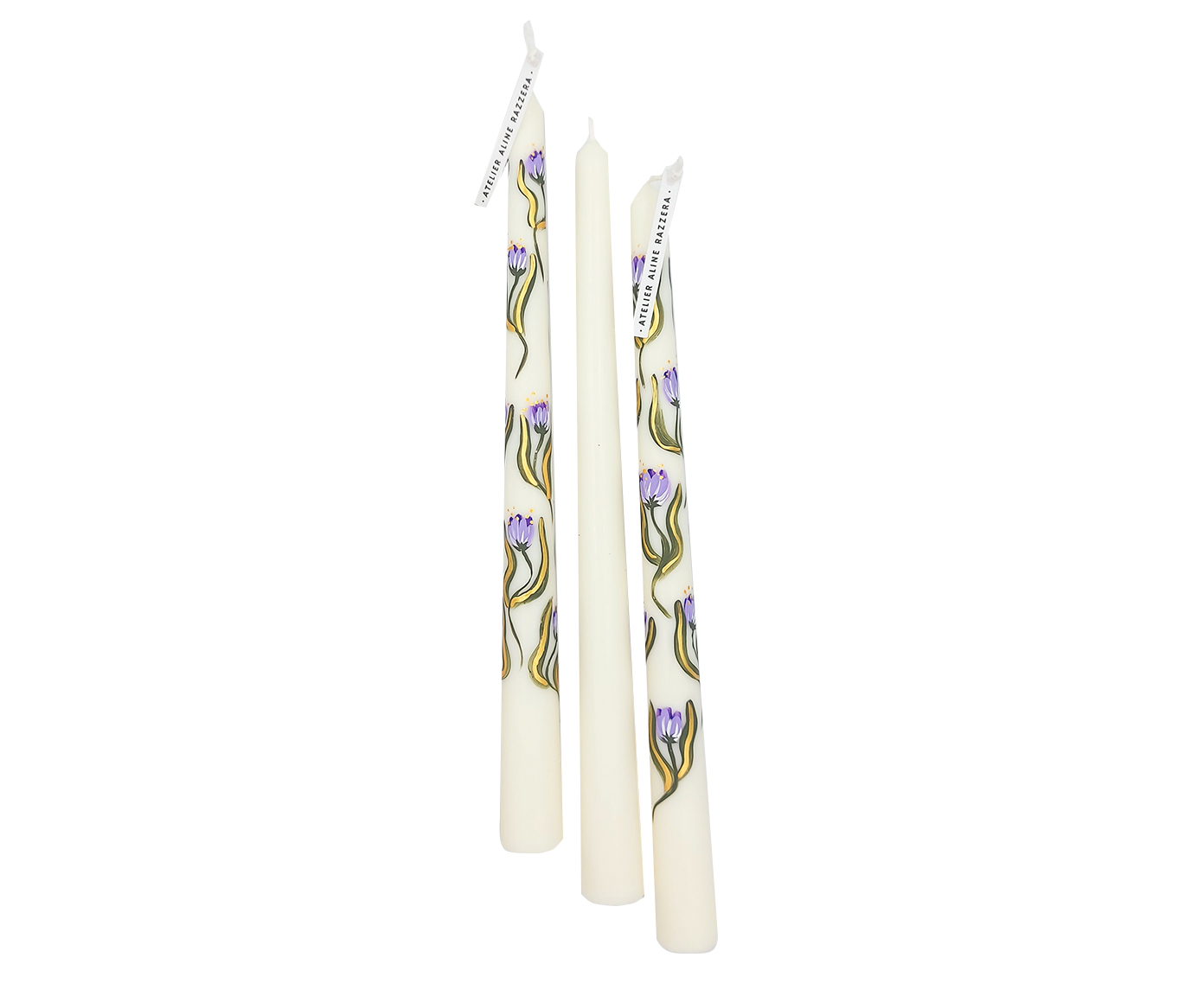 Velas para Casti&ccedil;al Tulipa Lilas - 3 pe&ccedil;as - image 0