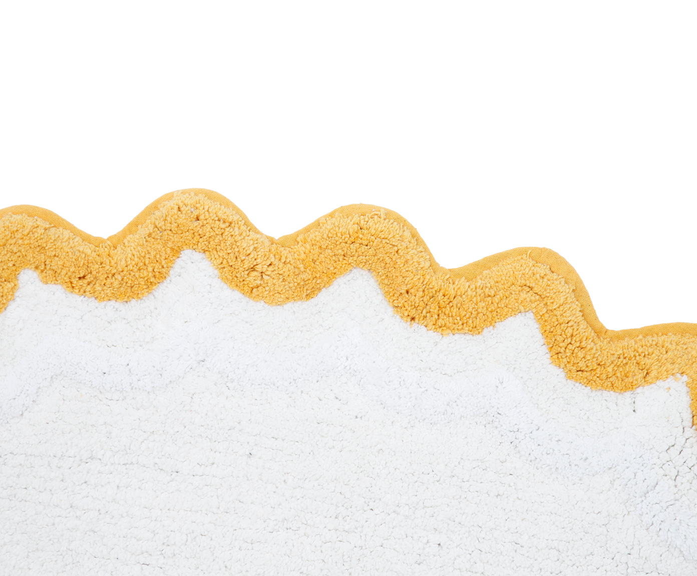Tapete de Banheiro Ripple Off-White e Amarelo image number 3