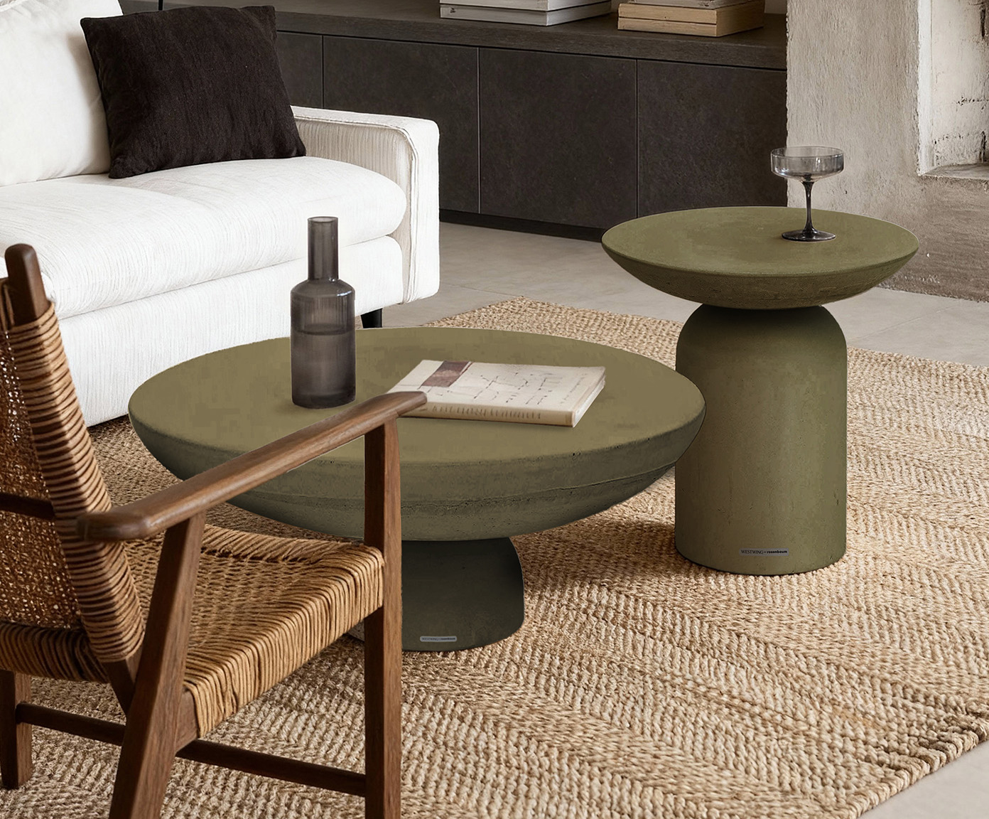 Mesa Lateral M&eacute;dia Brut Verde - Especial BAB image number 5