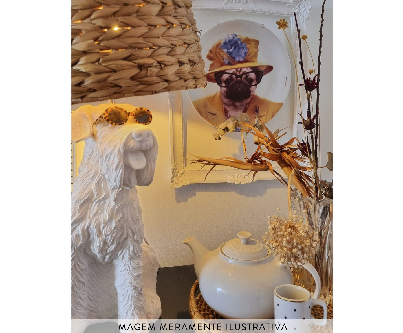 Prato em Porcelana Pug Bethinha - image 1