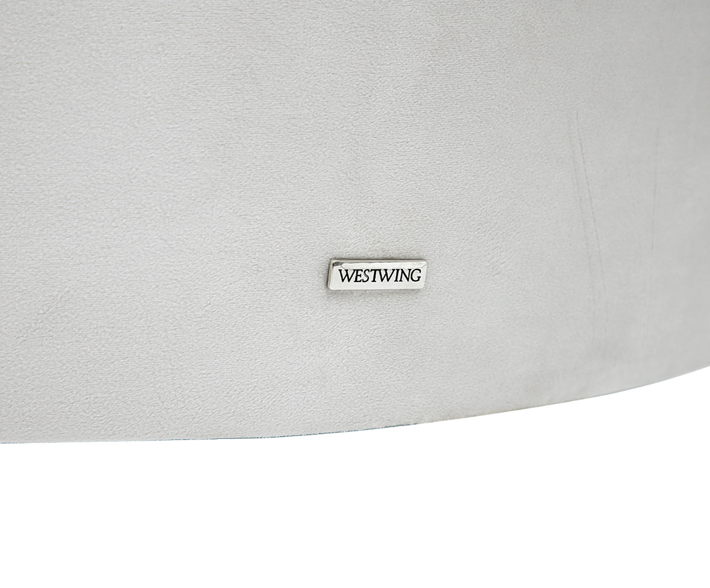 Sof&aacute; em Veludo Jayne com P&eacute;s Dourados - Off White image number 12