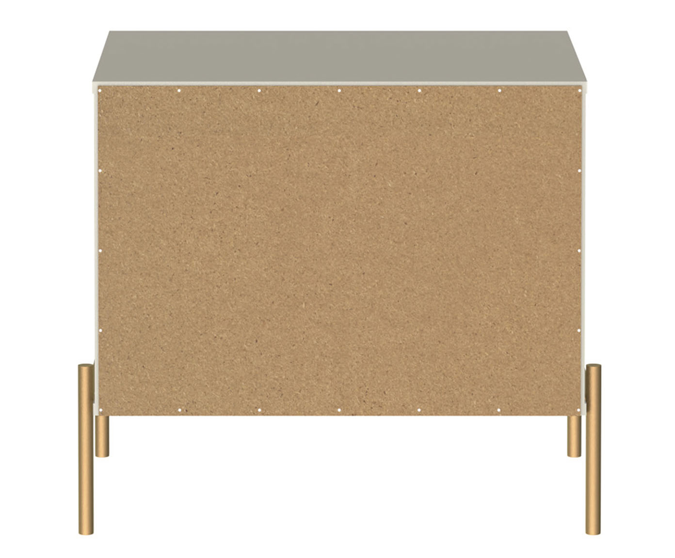 Mesa de Cabeceira Off White Jasper - Fosco e Dourado image number 5