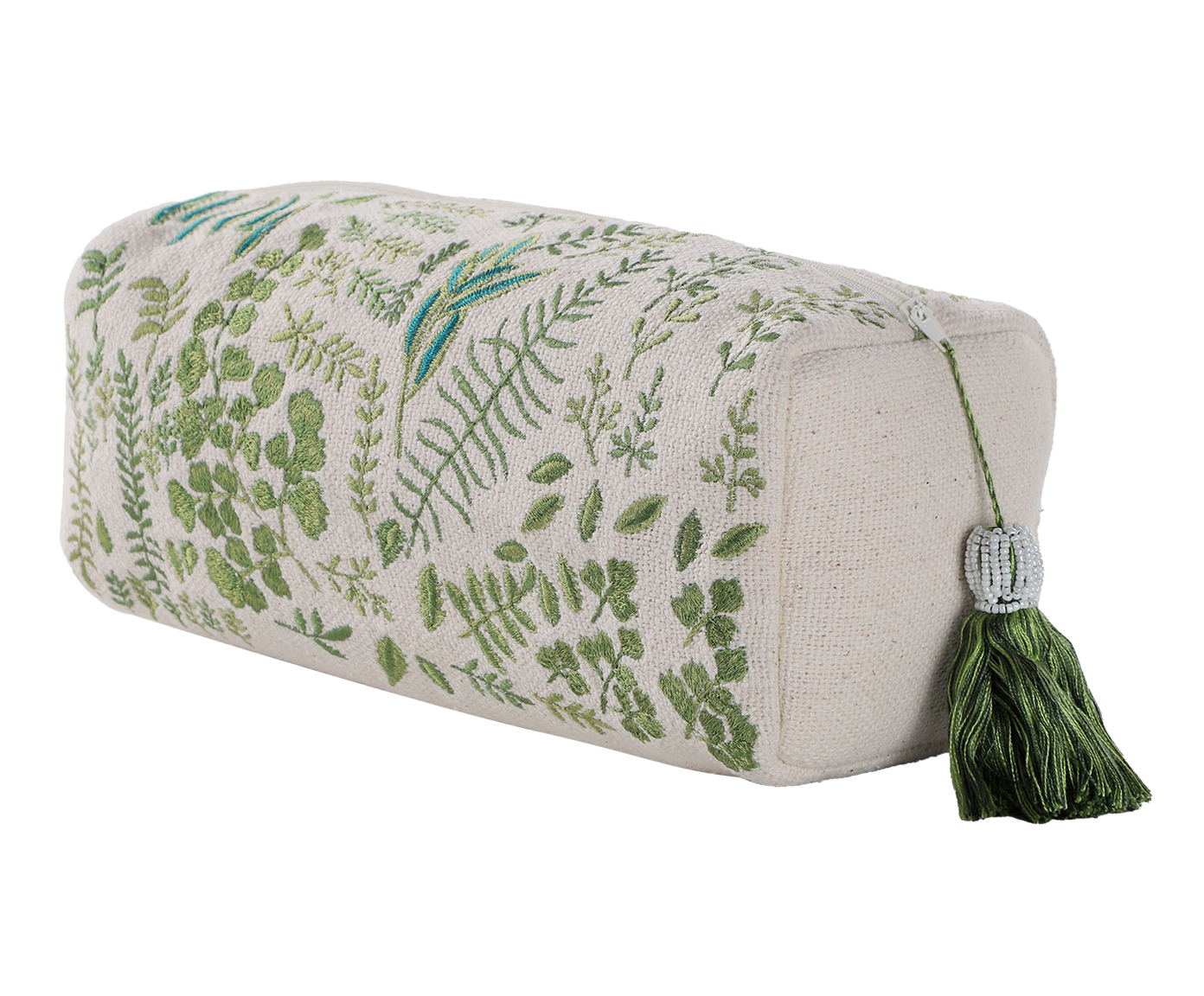 Necessaire Leena Verde e Cru image number 2