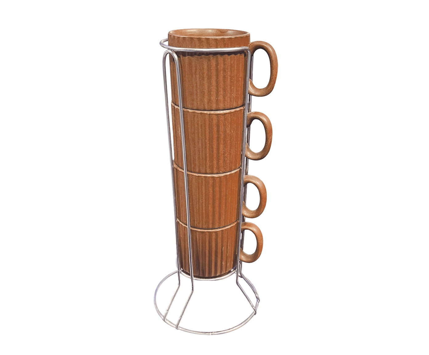 Jogo de X&iacute;caras para Caf&eacute; Striatto Terracota - image 0