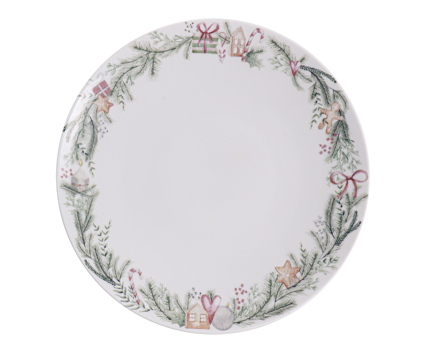 Prato para Sobremesa de Porcelana Casa Natal Noite Feliz - image 0