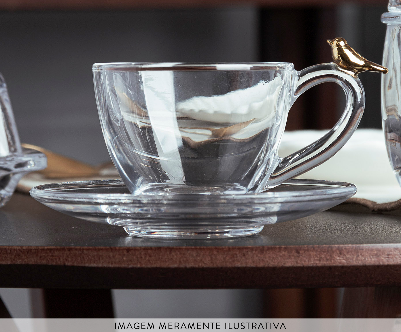 Jogo de X&iacute;caras para Caf&eacute; Bird Golden image number 2