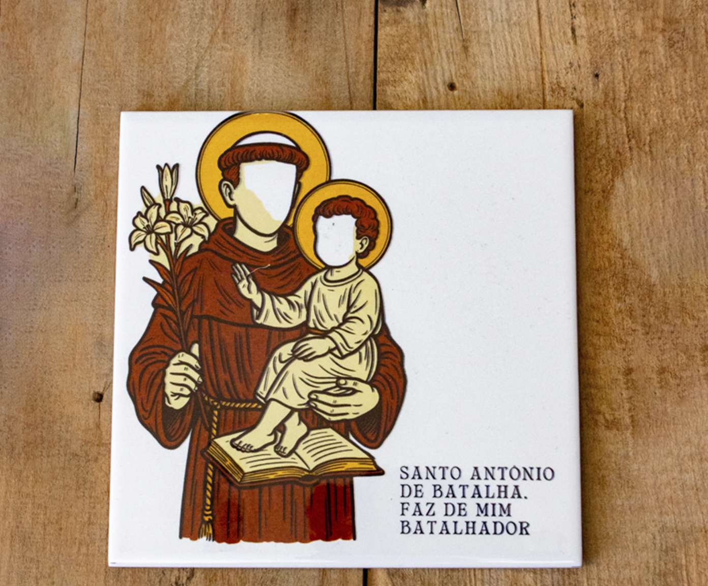 Azulejo Decorativo "Santo Ant&ocirc;nio de Batalha" - image 1