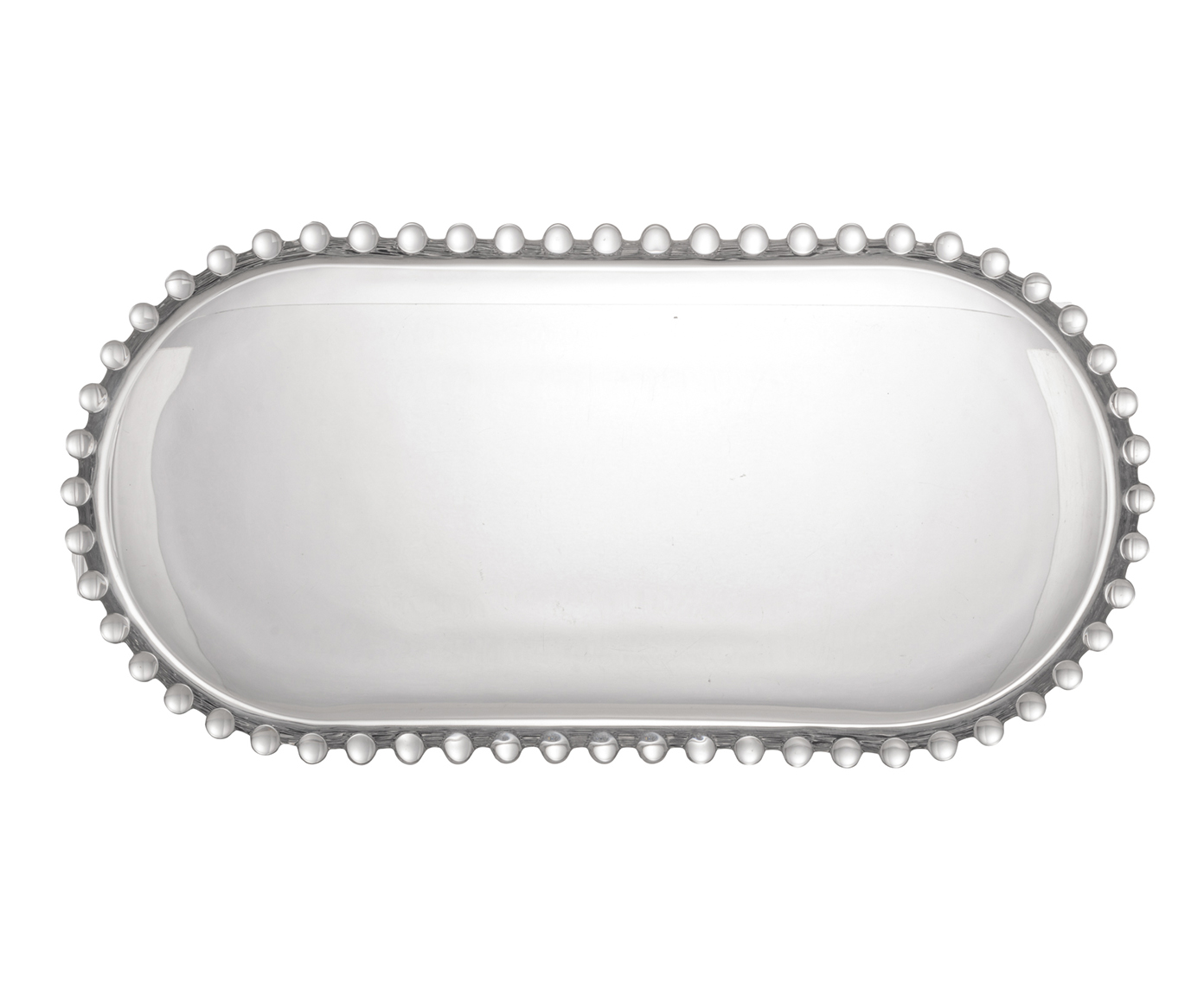 Travessa Oval em Cristal Pearl - Transparente image number 2