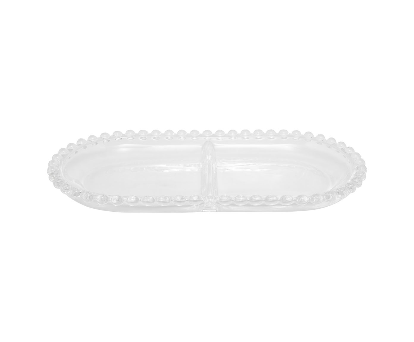 Petisqueira Oval com Divis&oacute;ria Pearl em Cristal image number 2