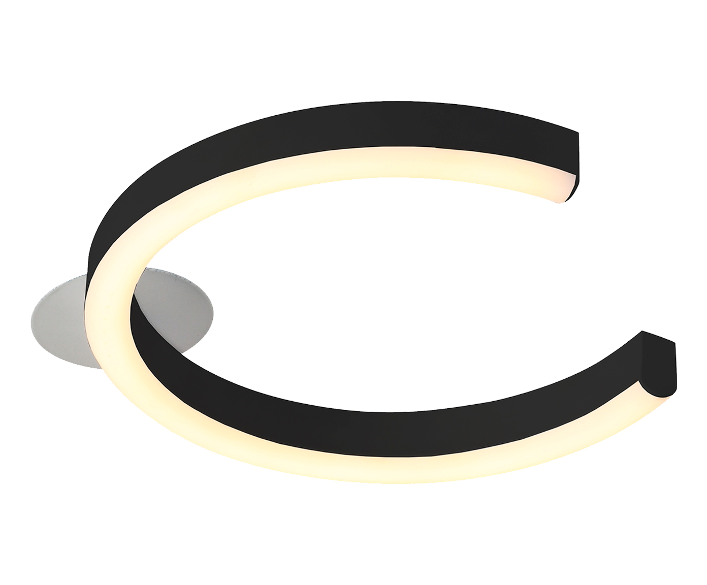Plafon de Led 8W Louisa Preto - Bivolt - image 0