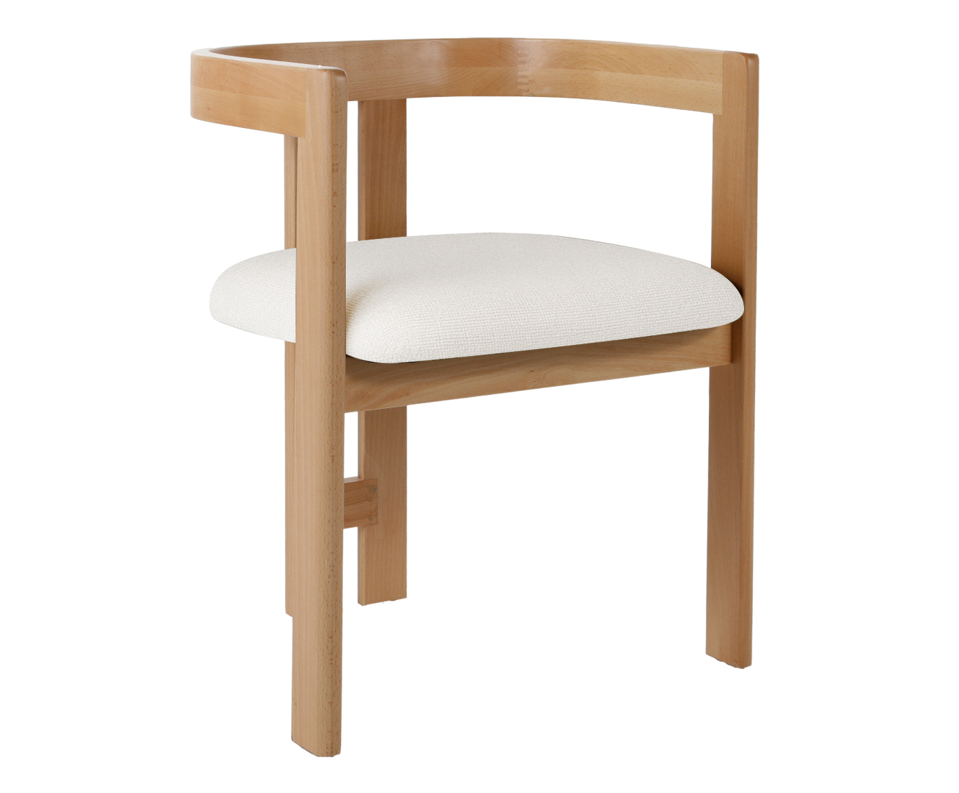 Cadeira Oka  Natural e Off White - image 0