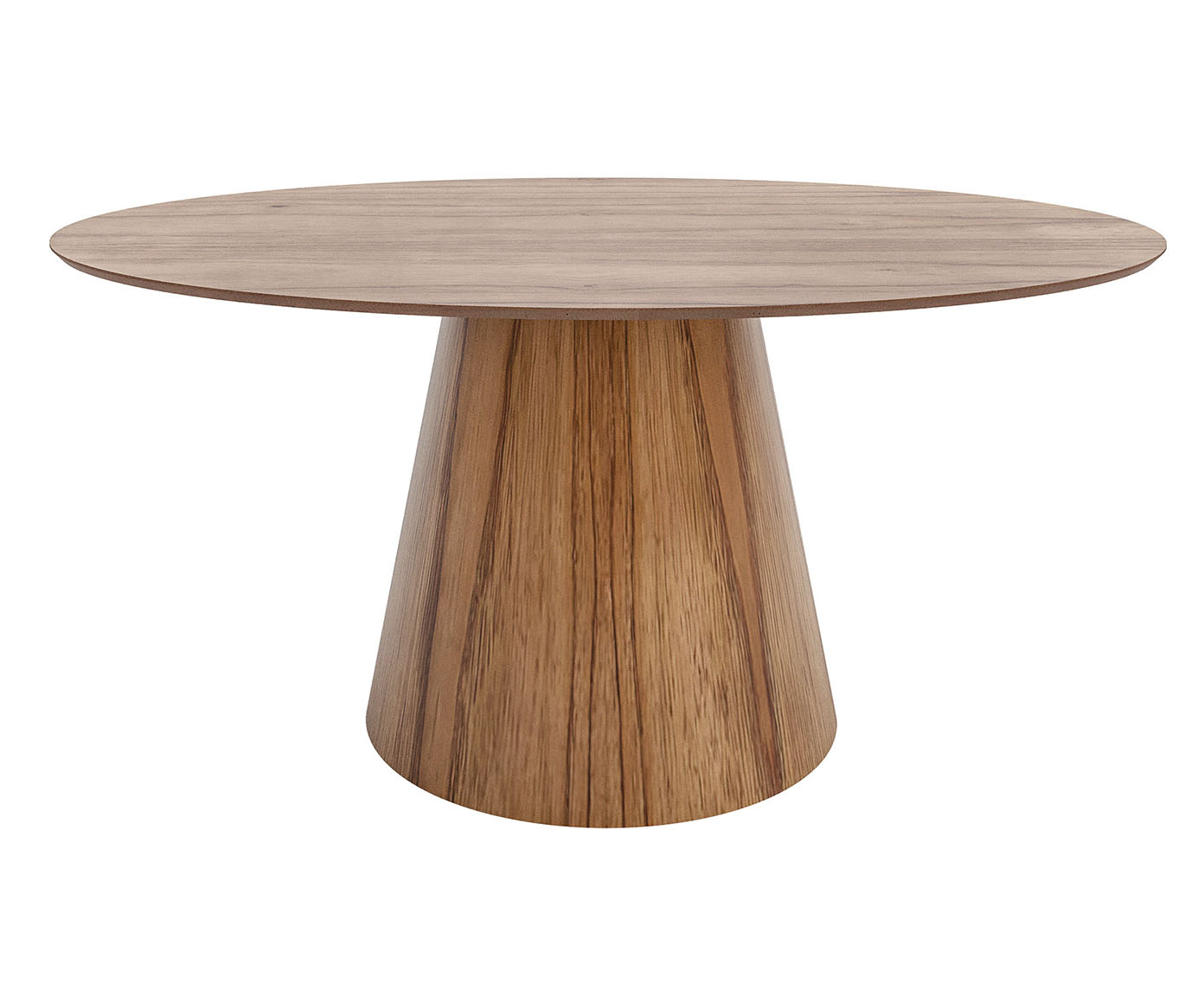Mesa de Jantar Oval Cone Castanho - image 0