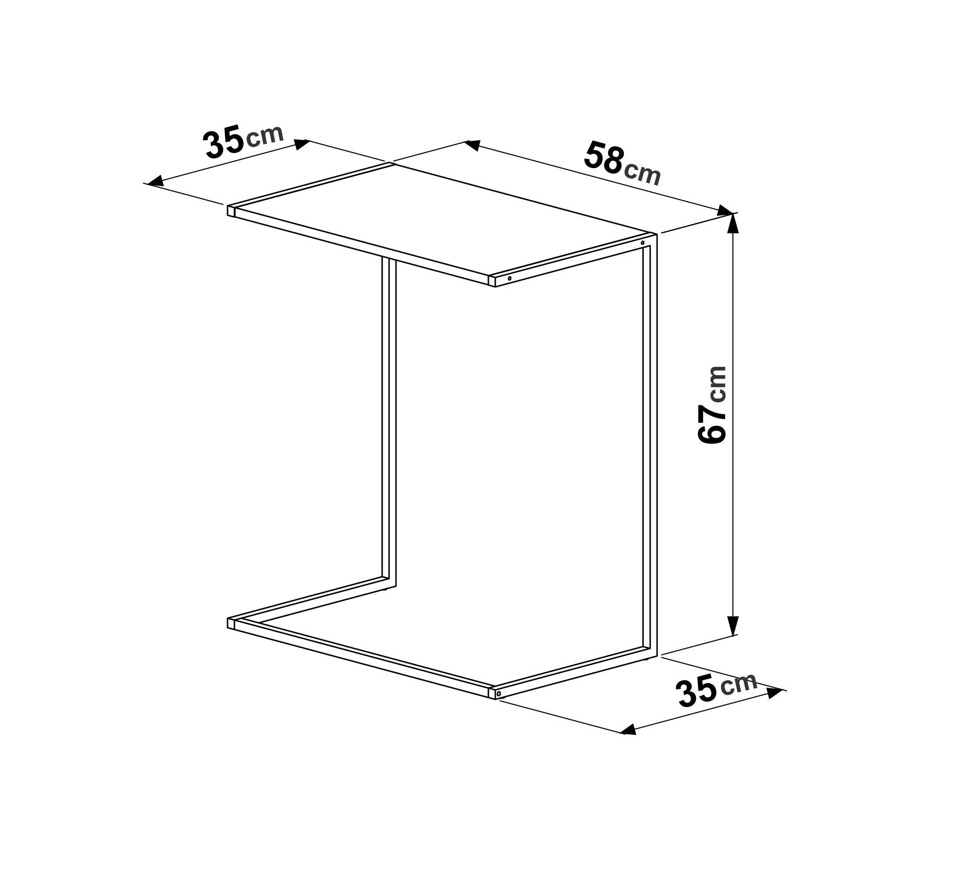 Mesa Lateral de Apoio para Sof&aacute; Preto - image 1
