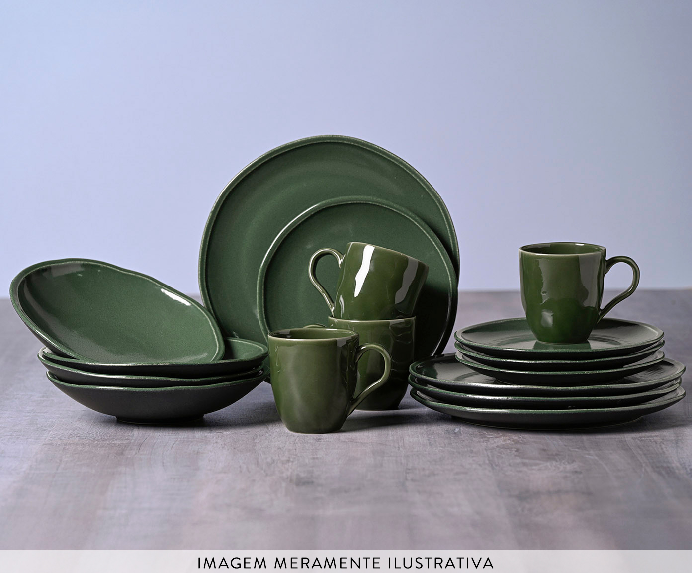 Aparelho de Jantar Daily Calm Verde Musgo - image 1