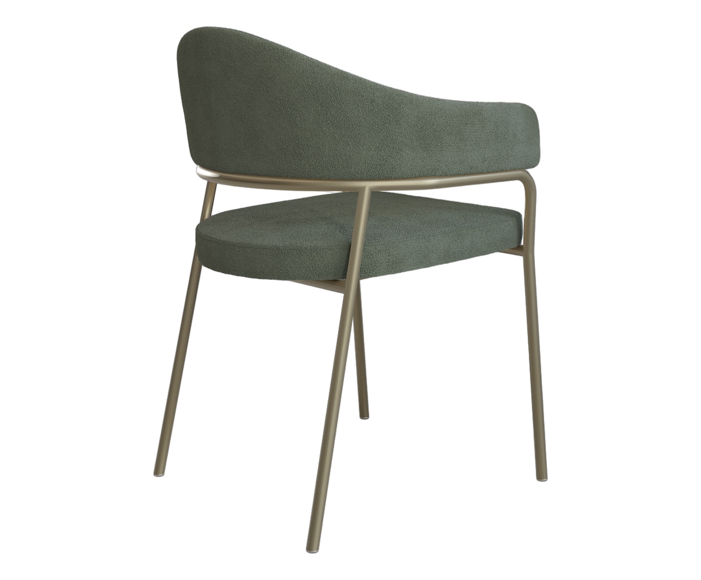 Jogo de Cadeiras de Jantar Olivia Tecido Boucle Verde image number 4