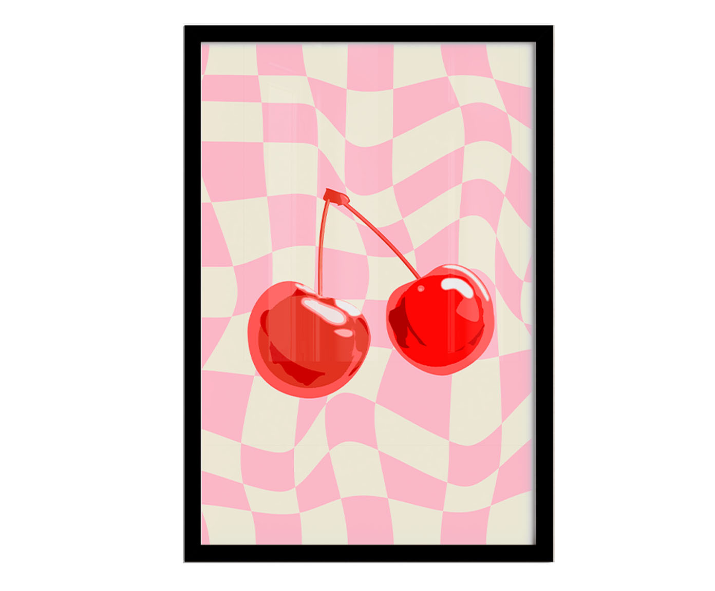 Quadro Cherry com Moldura Preta - image 0