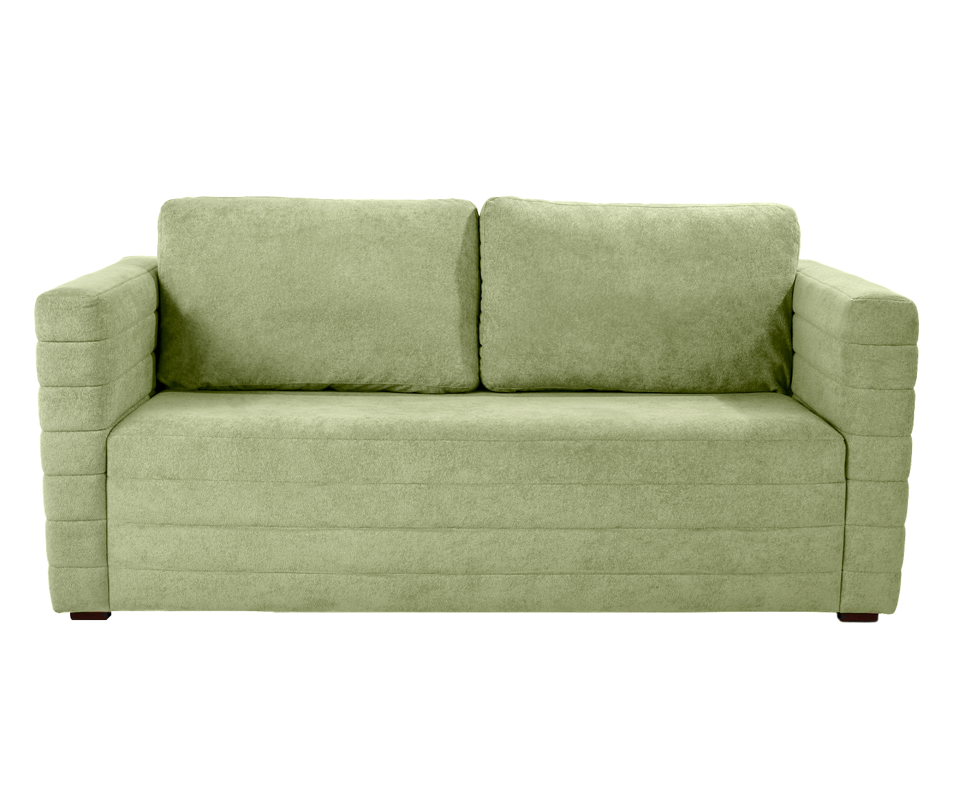 Sof&aacute; Gom em Boucle aveludado - Verde image number 2