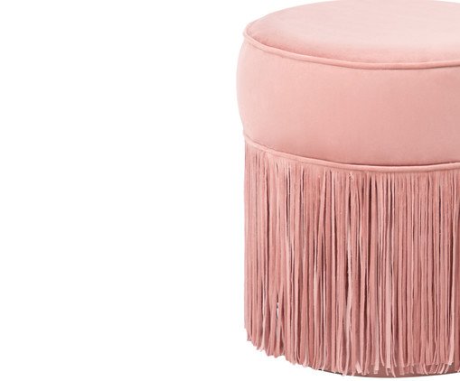 Puff Franja Simples - Rosa - image 1