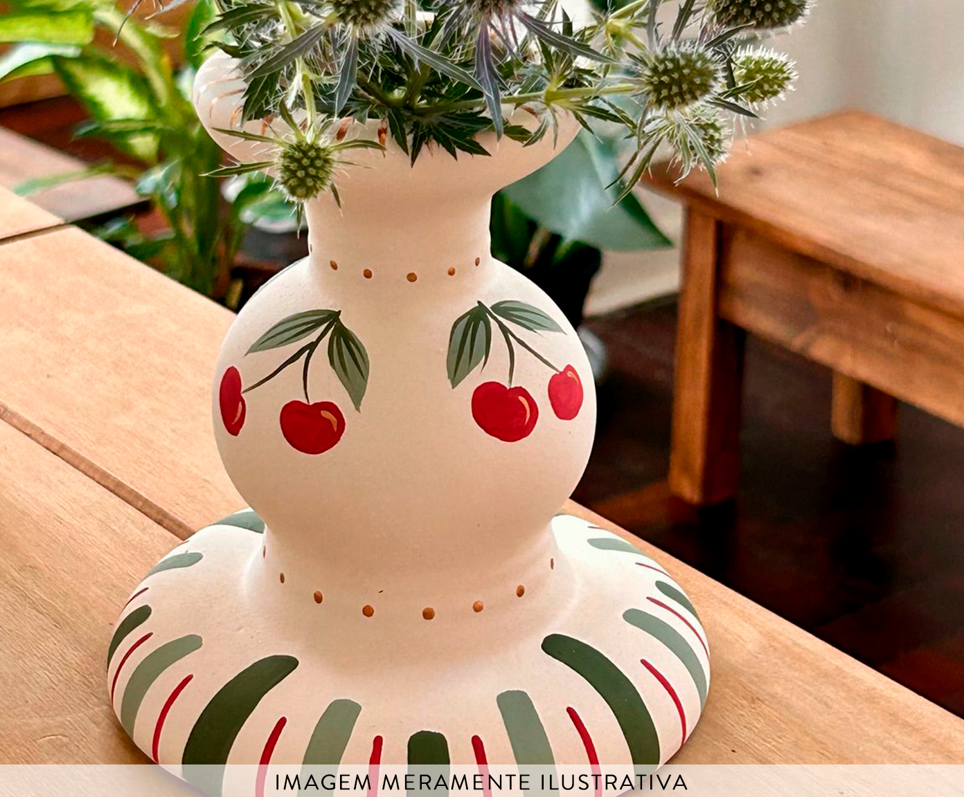 Vaso Torneado Cherry - image 1