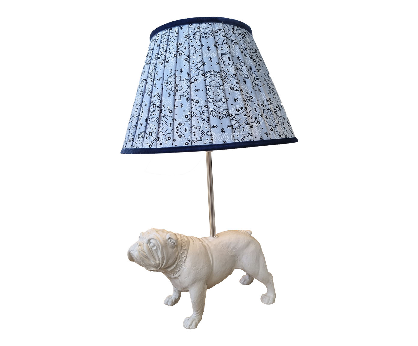 Base Lumin&aacute;ria Cachorro Bulldog Ingl&ecirc;s Juka Branco image number 2
