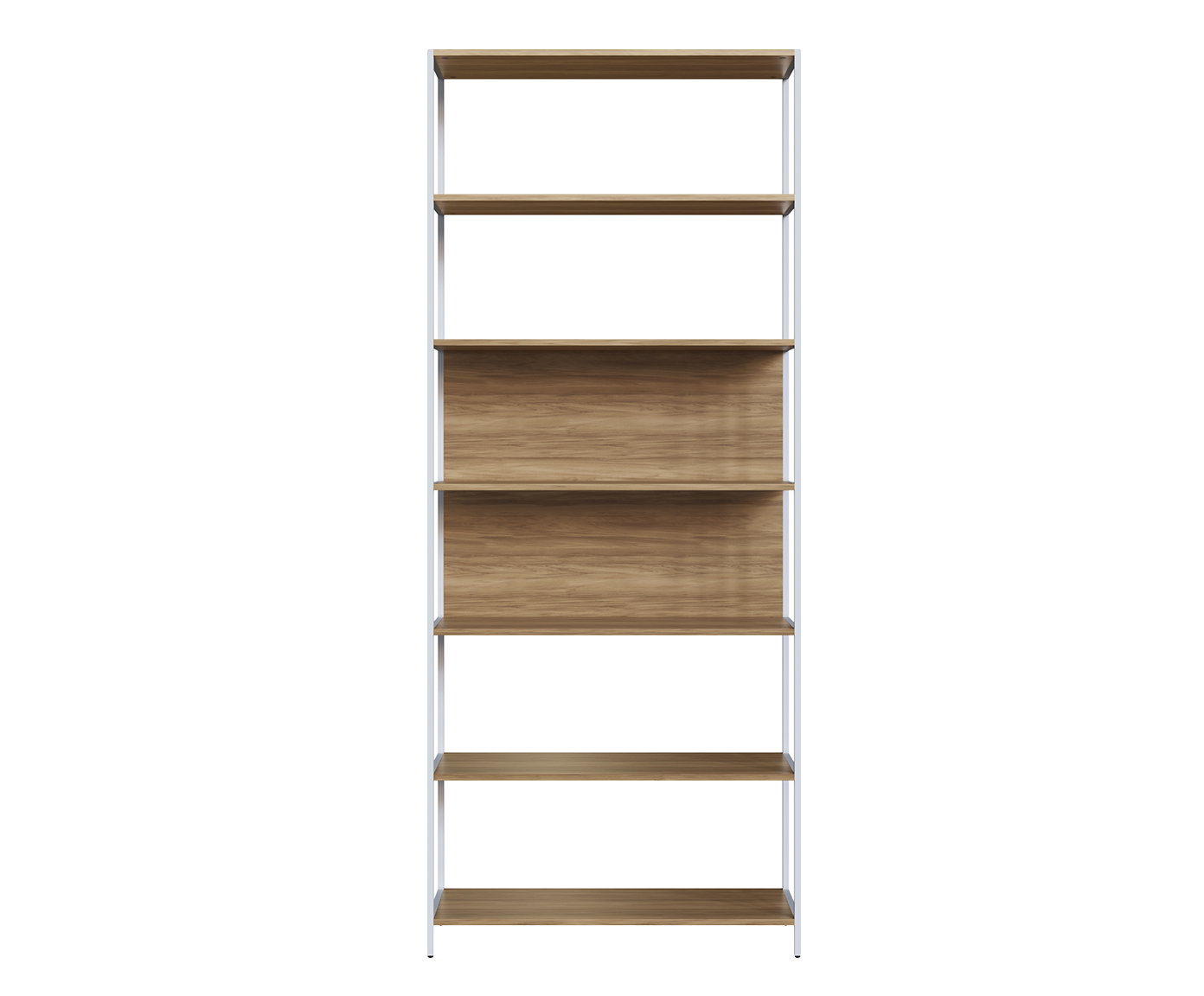 Estante Concept Home Office Nogal - Branco - image 0