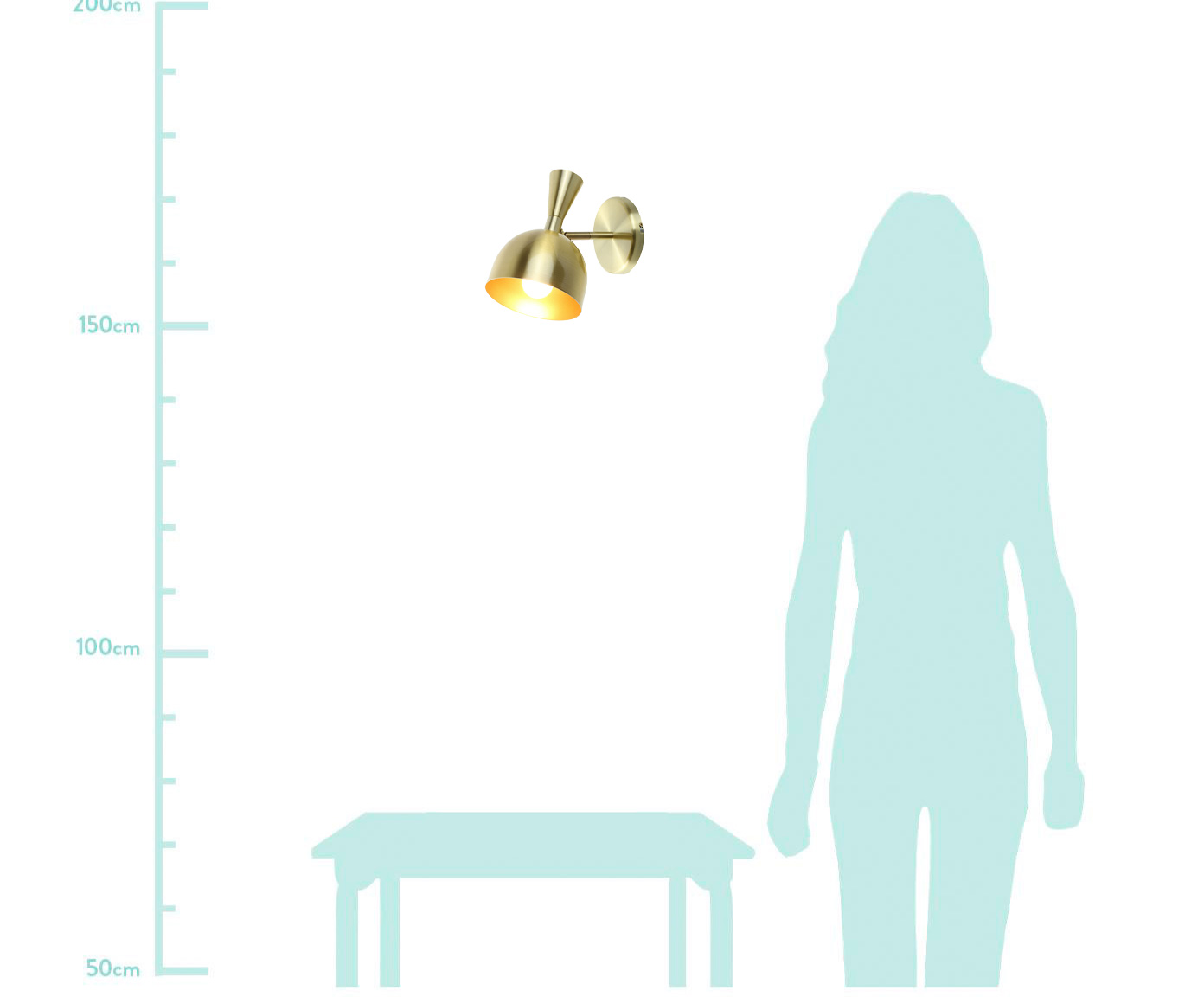 Arandela Catherine Dourado - Bivolt - image 1