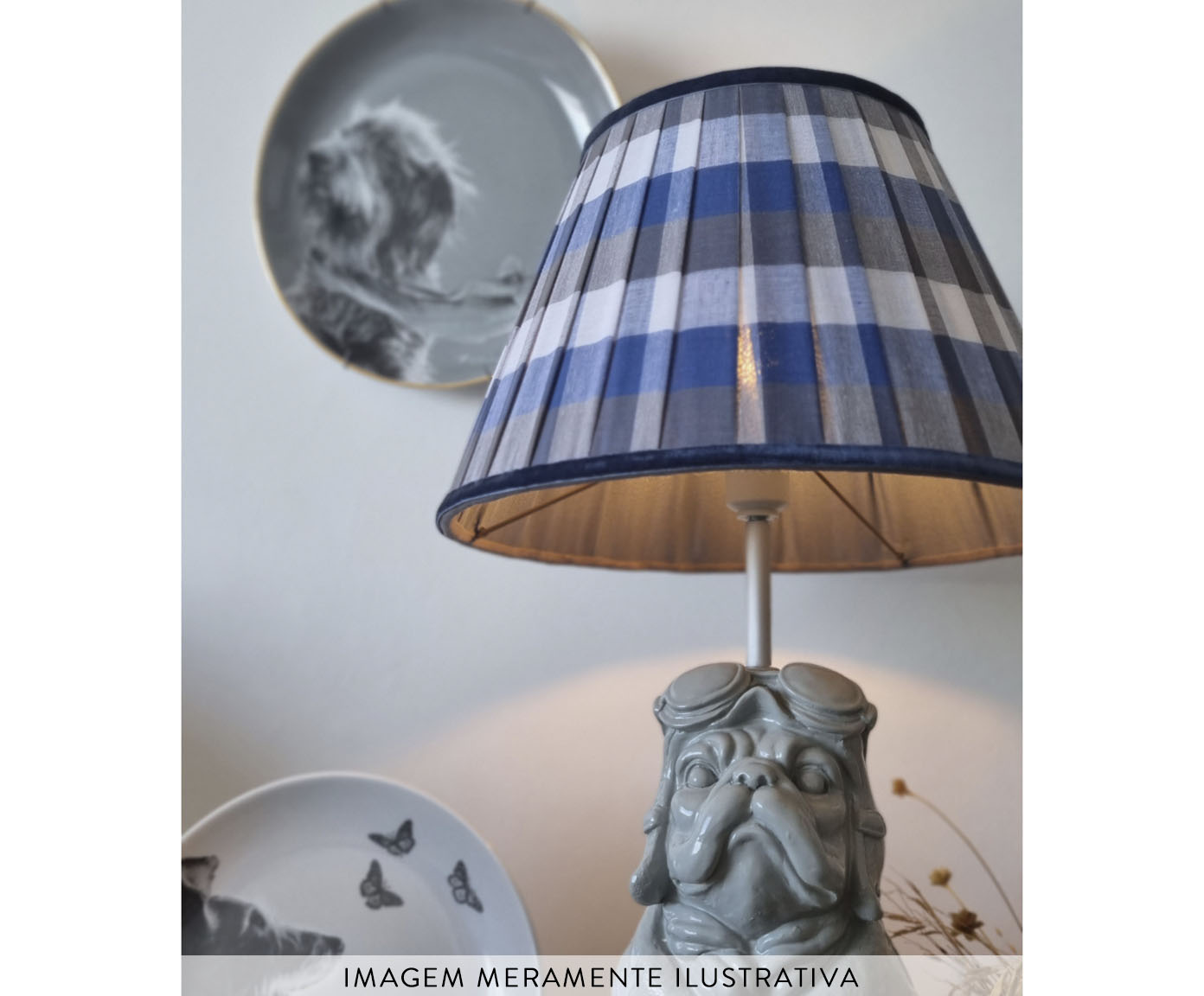Prato de Porcelana Vira Lata Trin In The Wind image number 2