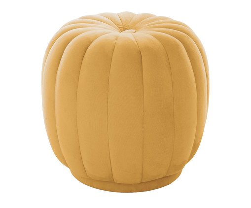 Puff Ava em Veludo Amarelo image number 2