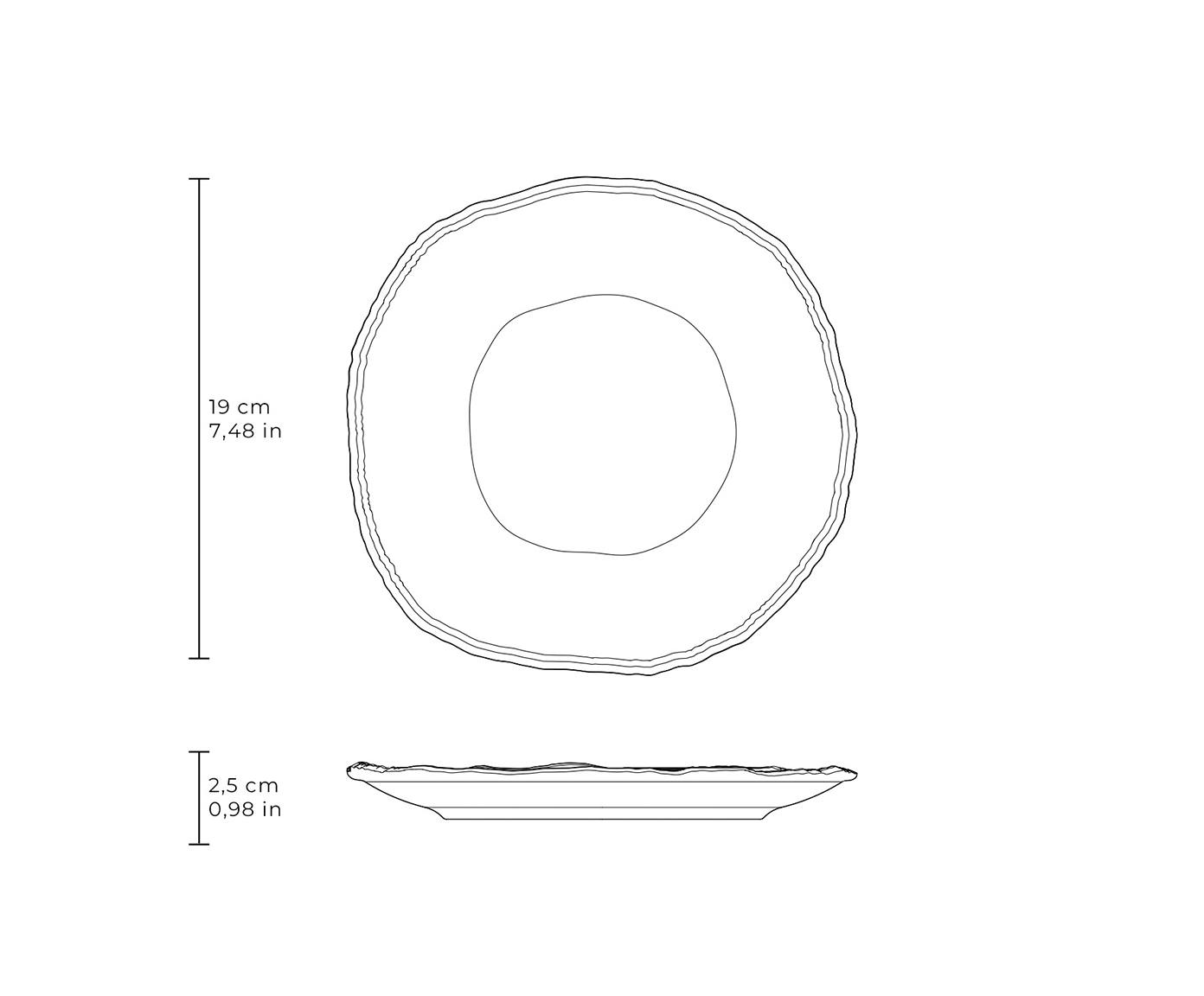 Jogo de Pratos para Sobremesa Org&acirc;nico Eco Stone Jade Verde image number 5