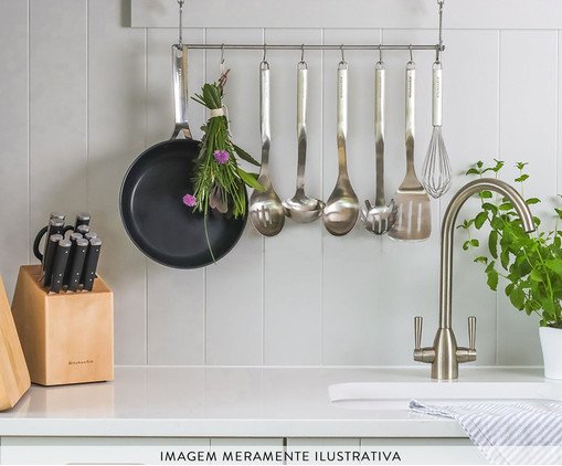 Esp&aacute;tula Premium Slotted Spoon Brushed image number 4