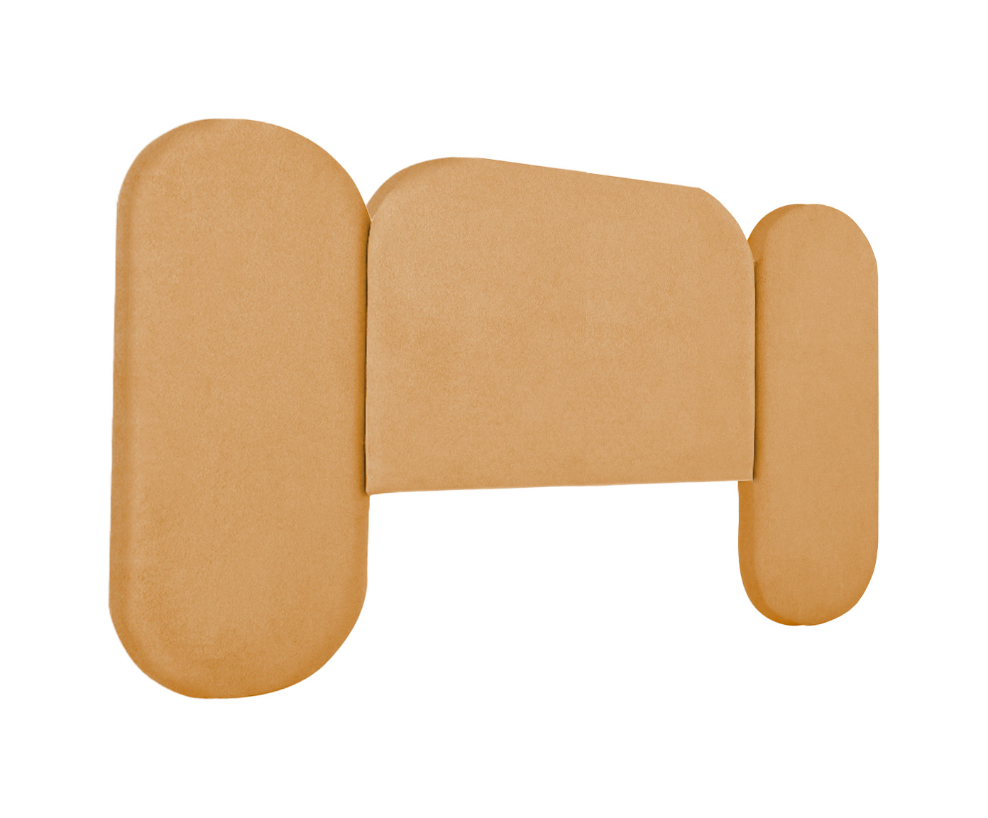 Cabeceira em Boucle Aveludado Arco Embrace Amarelo Ocre image number 2