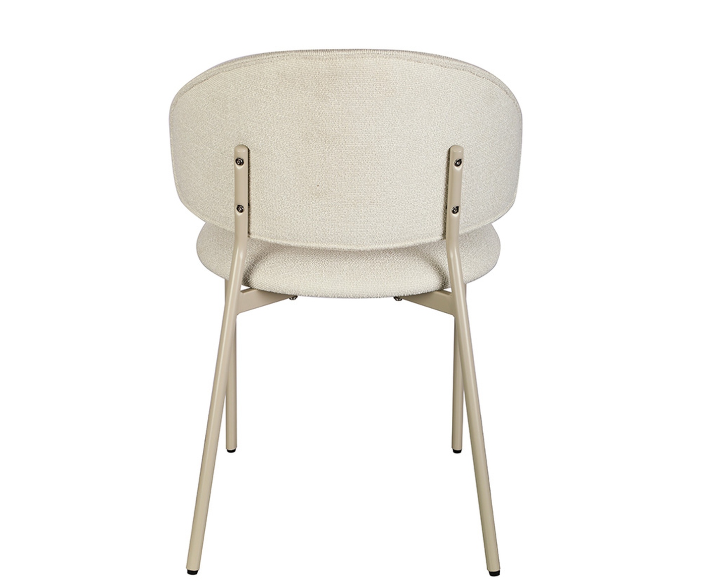 Cadeira Marisol Tecido Off White Base Areia image number 3