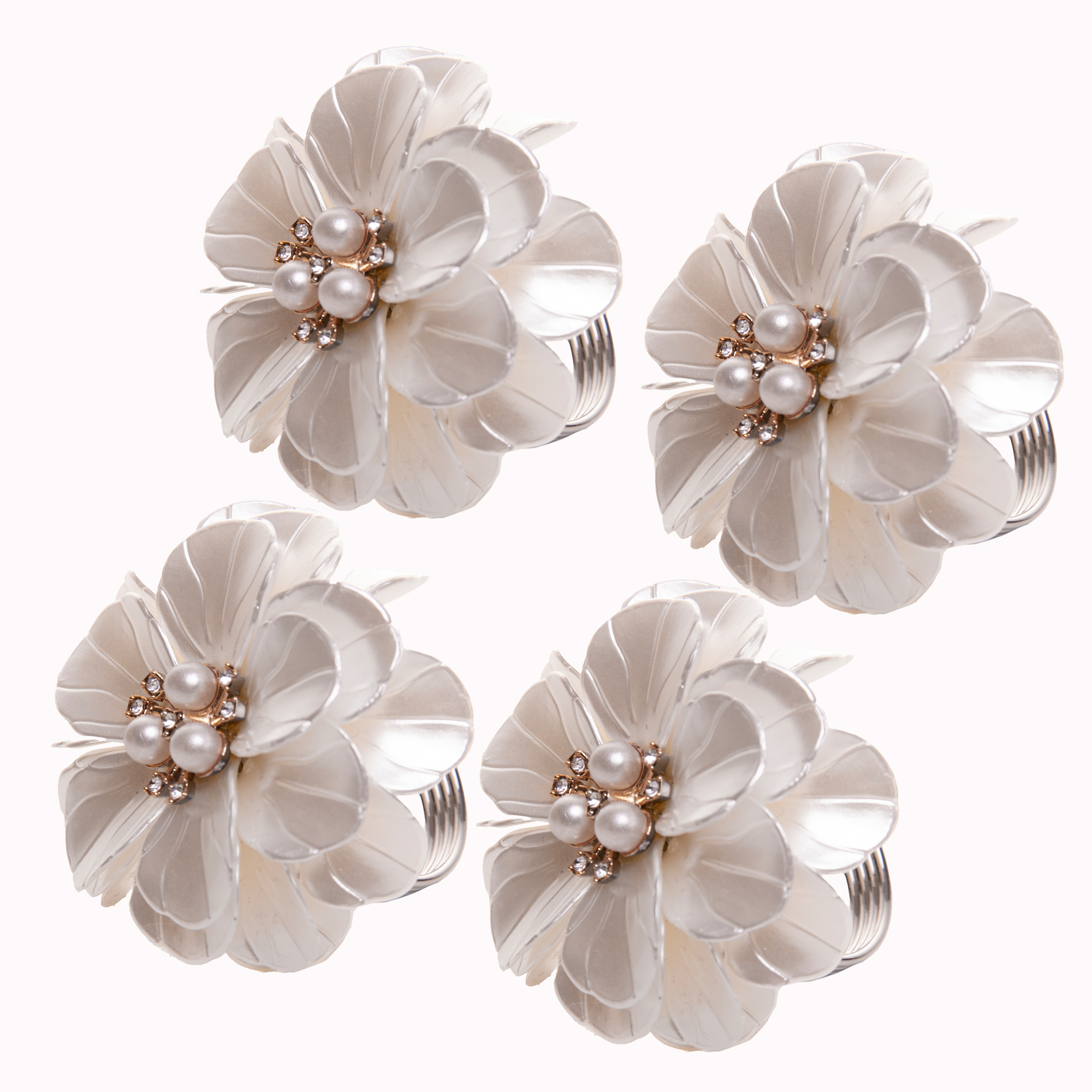 Jogo de An&eacute;is para Guardanapos Flor - image 1