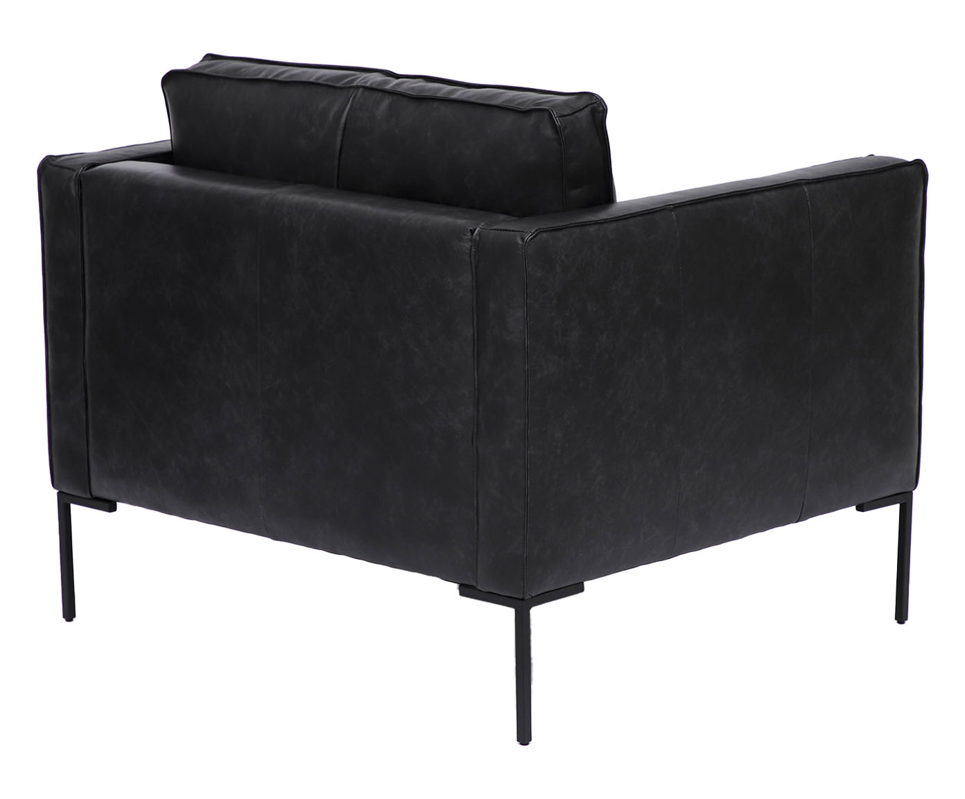 Poltrona em Couro Ettore - Preto image number 3