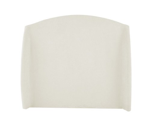 Cabeceira em Boucle Aveludado Smooth OffWhite image number 7