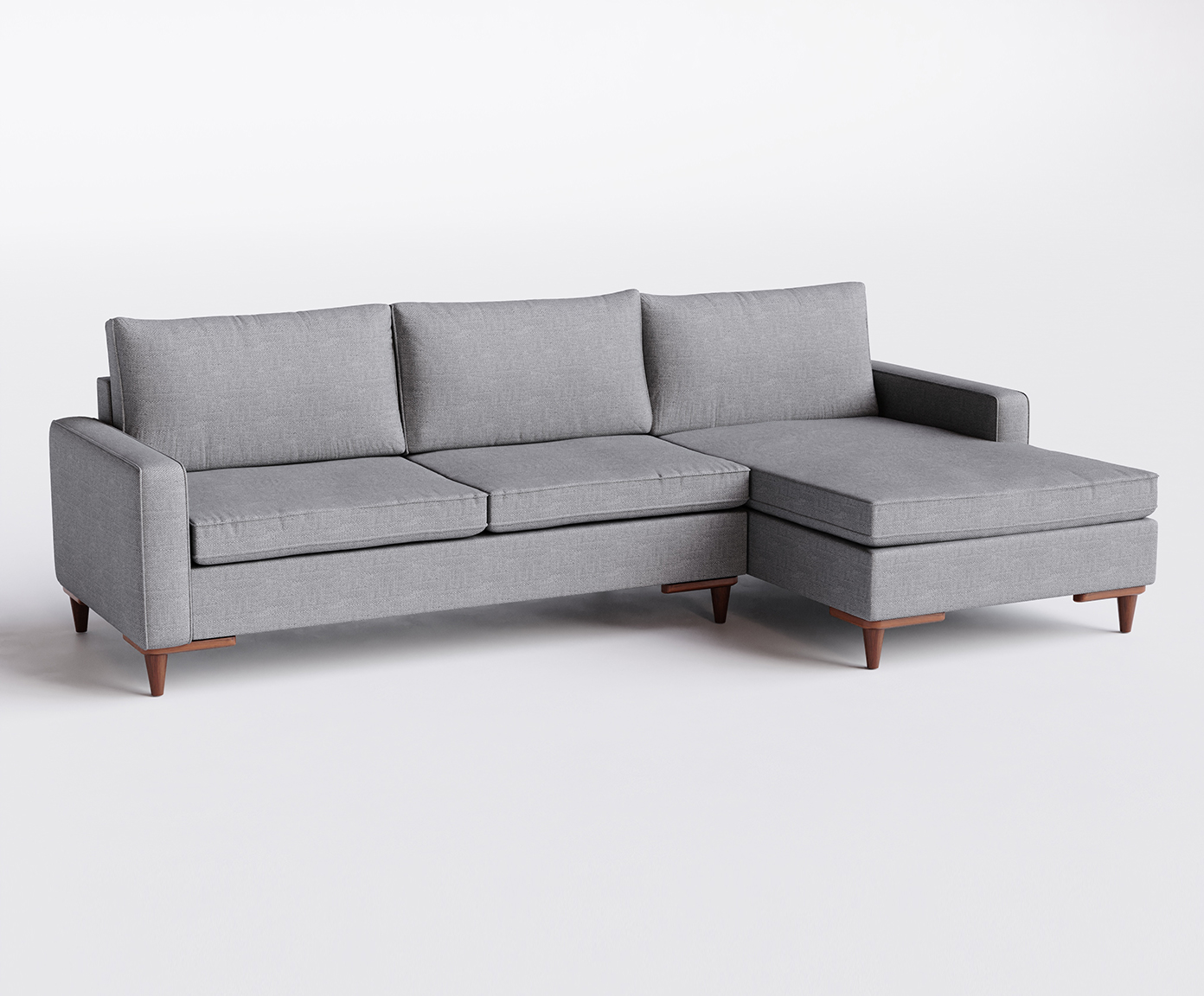 Sof&aacute; Sivas com Chaise Esquerda II Cinza image number 4