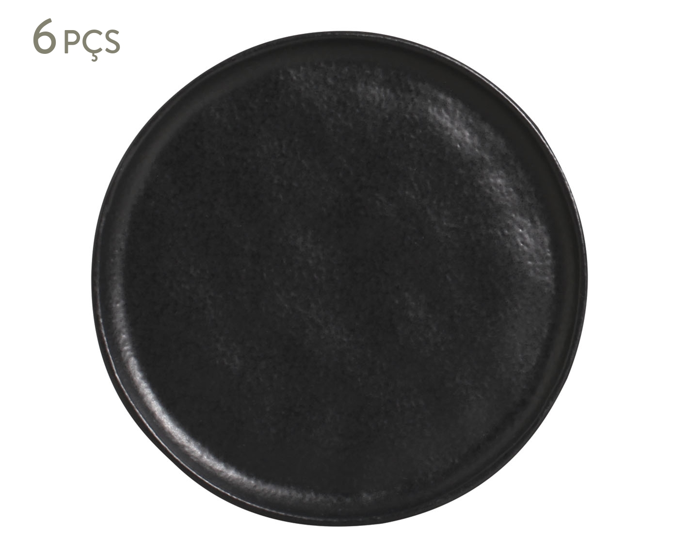 Jogo de Pratos para P&atilde;o Bio Matte Preto - image 0