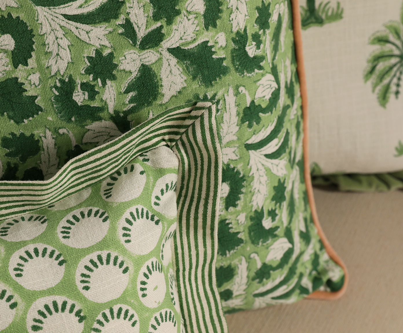 Capa de Almofada Shytra Verde image number 4