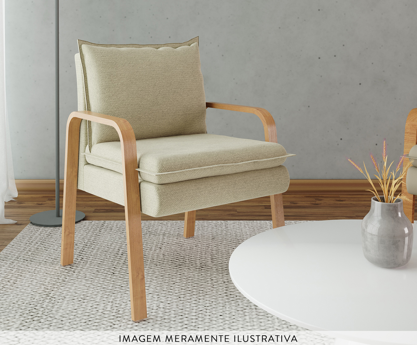 Poltrona Bela Natural image number 2