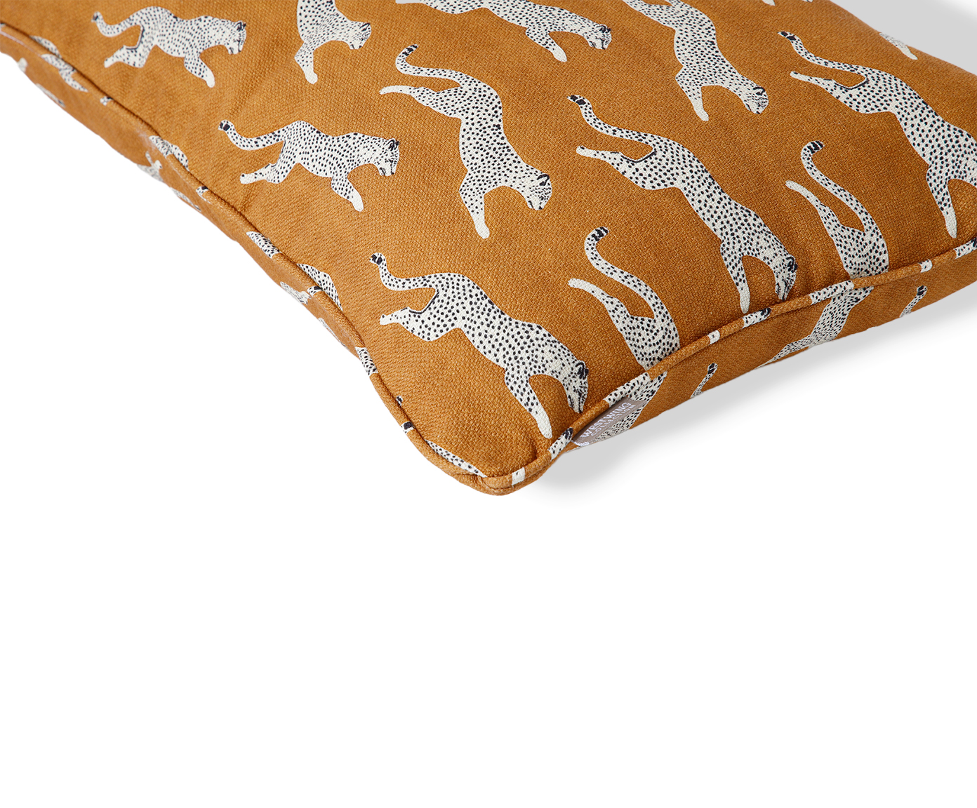 Capa de Almofada Retangular Estampada com Cordon&ecirc; Safari Mostarda image number 4