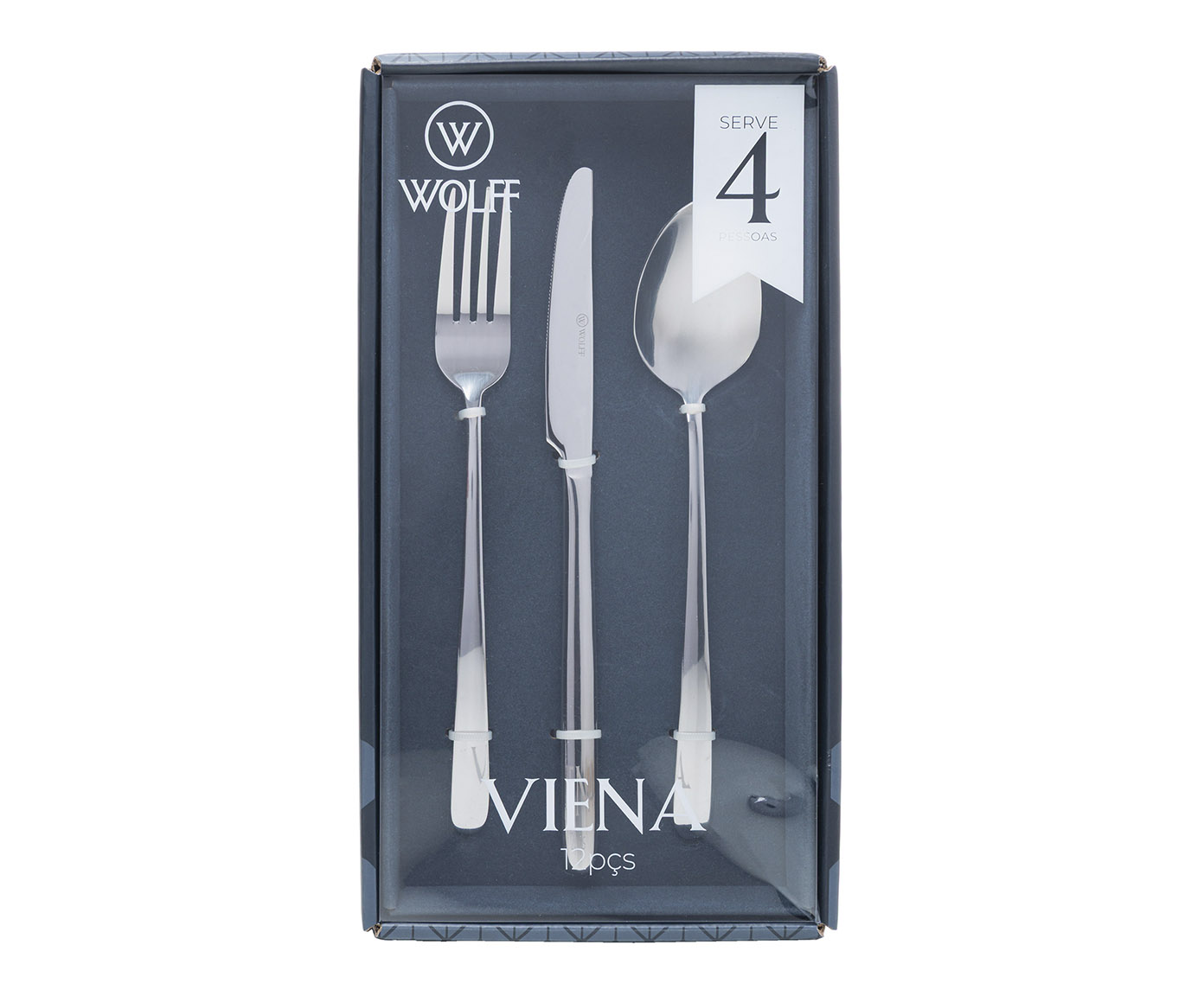 Faqueiro de A&ccedil;o Inox Viena image number 5