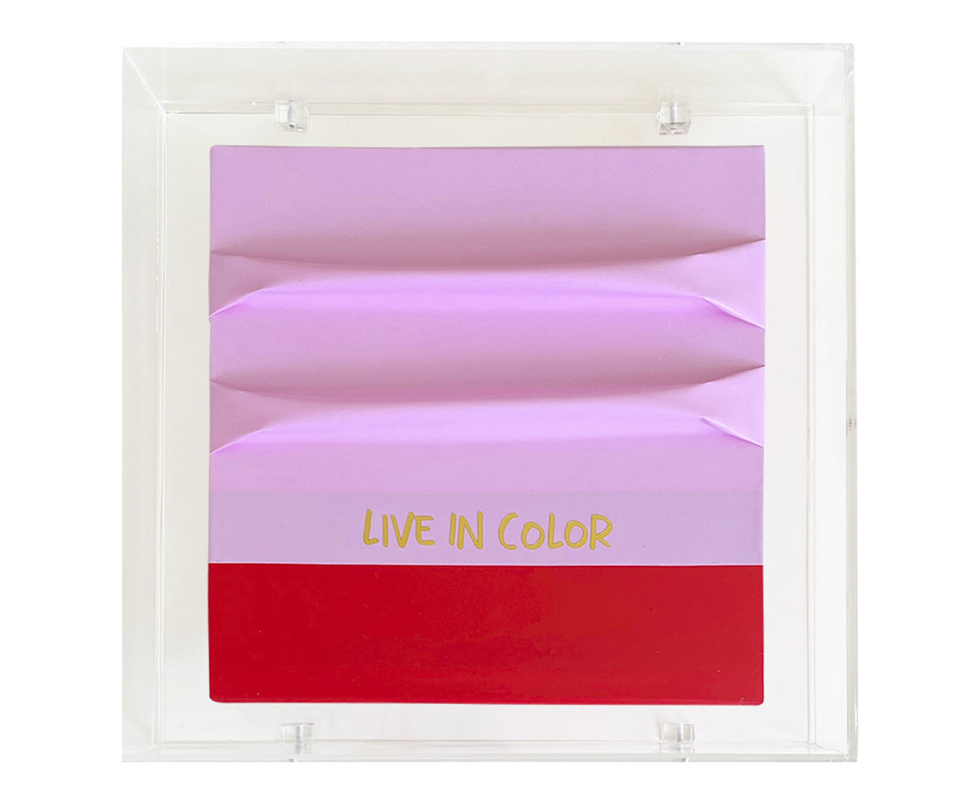 Quadro Live In Color - 21X21X4cm - image 0