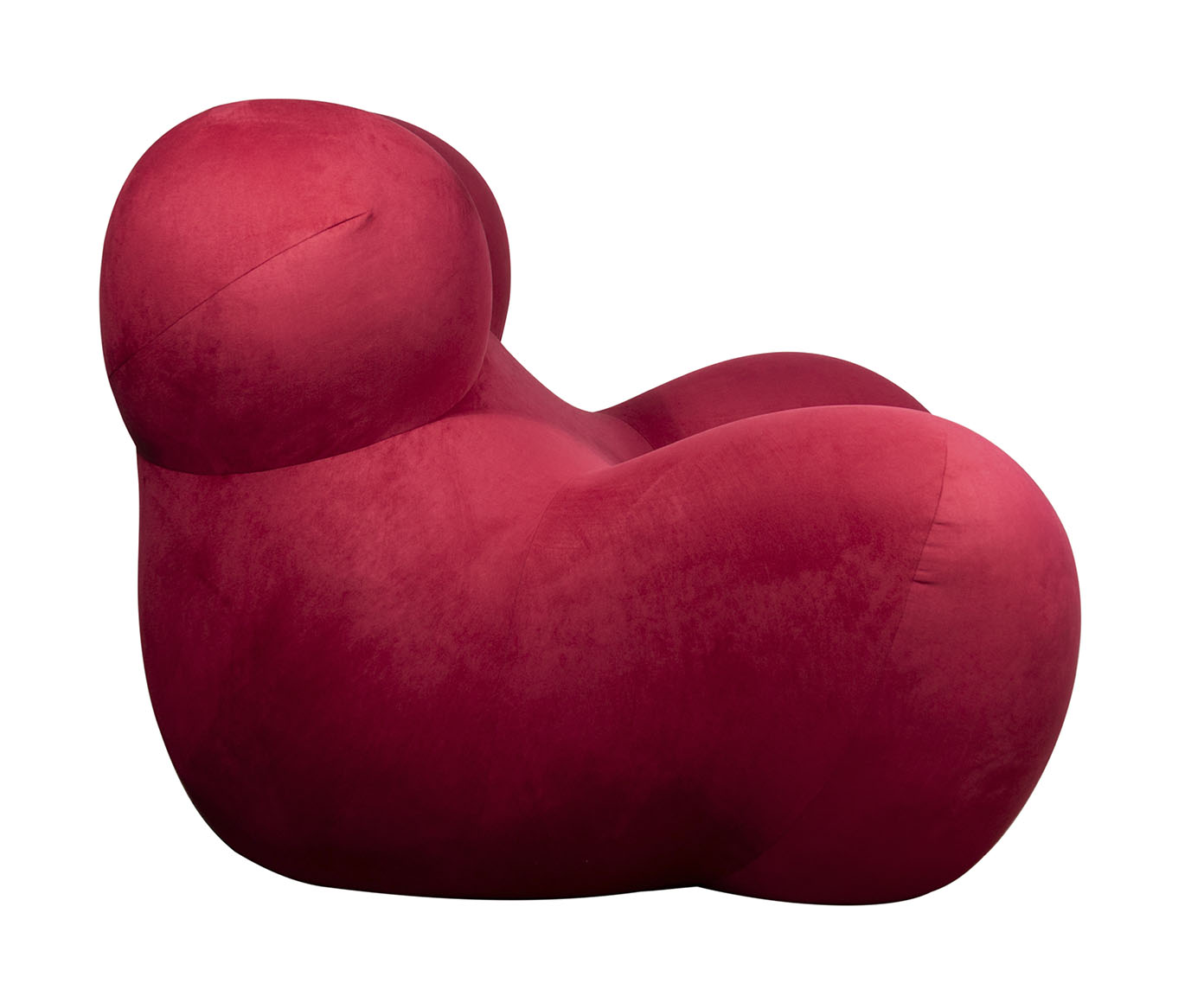 Poltrona com Pufe Femminile - Vermelho - image 1