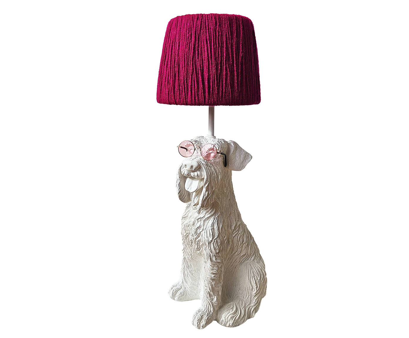 Base Lumin&aacute;ria Cachorro Schnauzer Gabrielo Branco - image 1