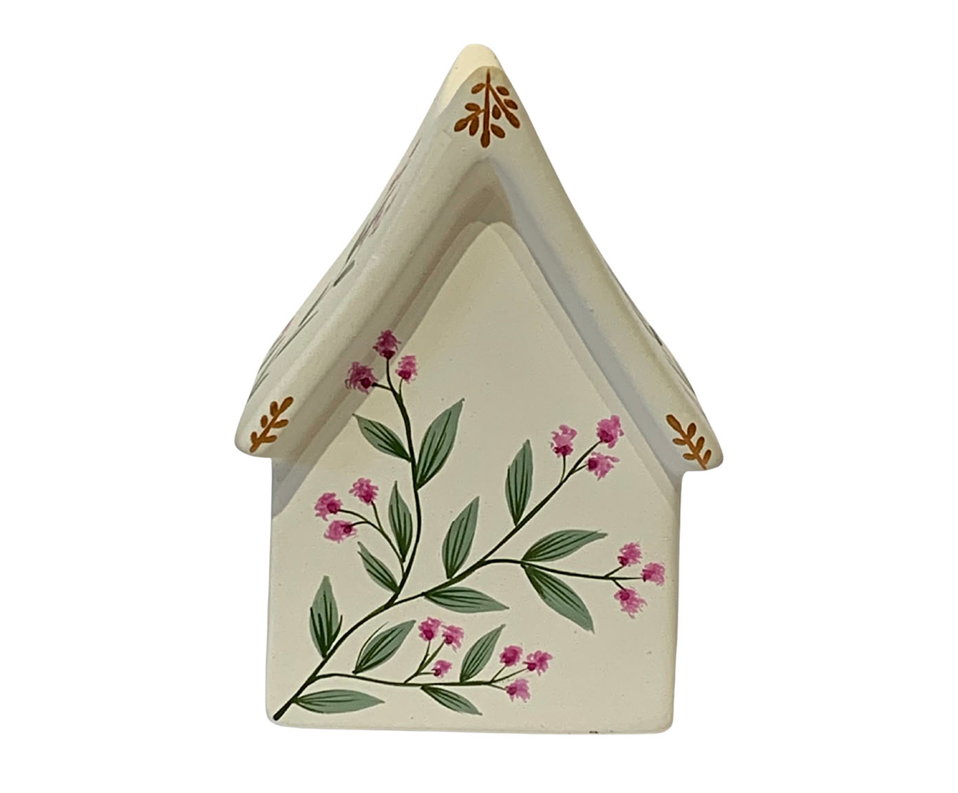 Cofrinho Casinha Mini Floral Magenta - image 0